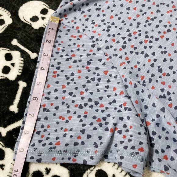 PENNINGTON'S Plus-size blue and red heart print t-shirt ~ XXL 2X XXXL 3X top tee - Picture 9 of 12